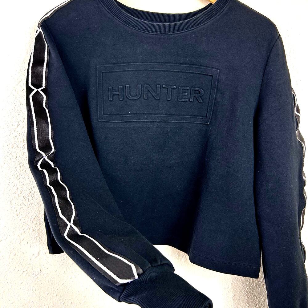 Hunter For Target Women’s Black Long Sleeve Cropped Sweatshirt Size Medium